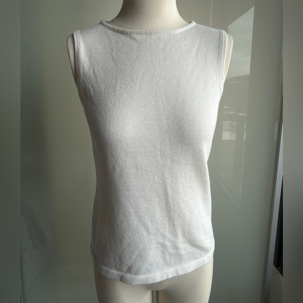 Vintage sparkly white top